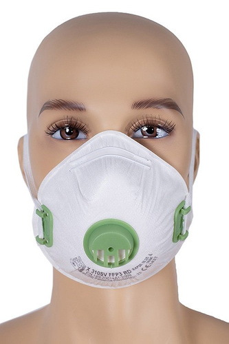 Półmaska filtrująca FFP3 RD z zaworem, 1 szt.