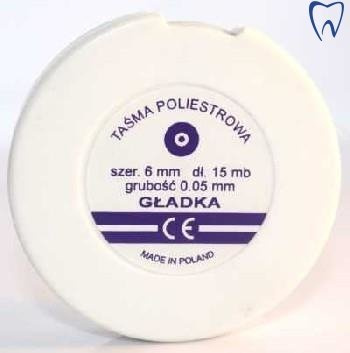 Taśma poliestr.gładka (0,05/6mm)