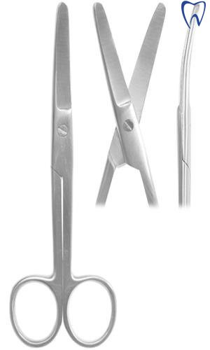 Nożyczki chirurgiczne wygięte T/T