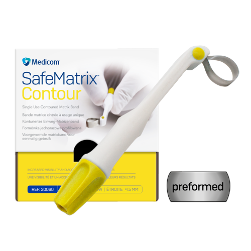 SafeMatrix Contour 50 szt. wąskie - 4,5mm (zółte)