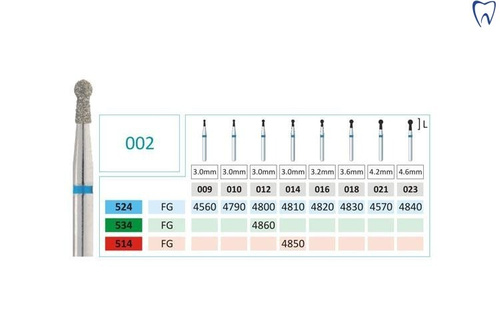 Wiertło FG diamentowe 002