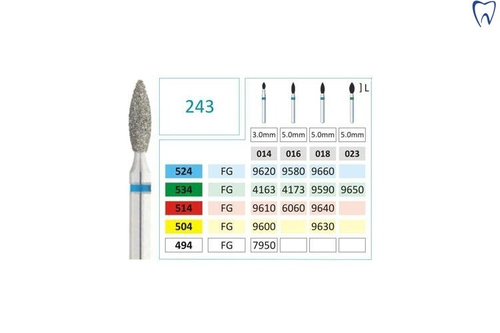Wiertło FG diamentowe 243