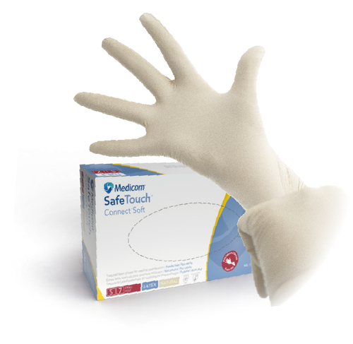 Rękawice lateksowe Medicom SafeTouch Connect Soft, 100 szt.
