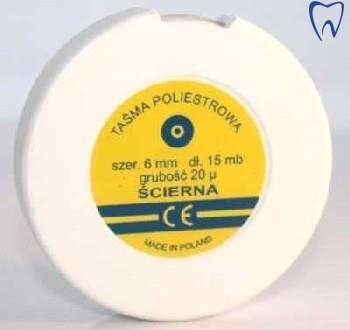 Taśma poliestrowa ścierna.