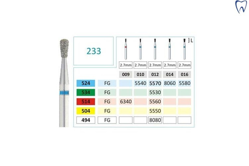 Wiertło FG diamentowe 233